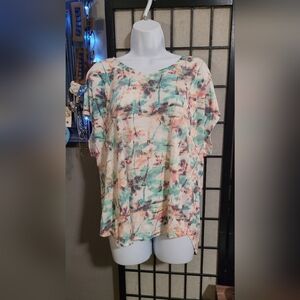 Cato Multicolor Abstract Print Top 18/20W